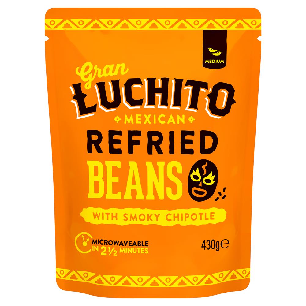 Gran Luchito Chipotle Refried Beans 430g