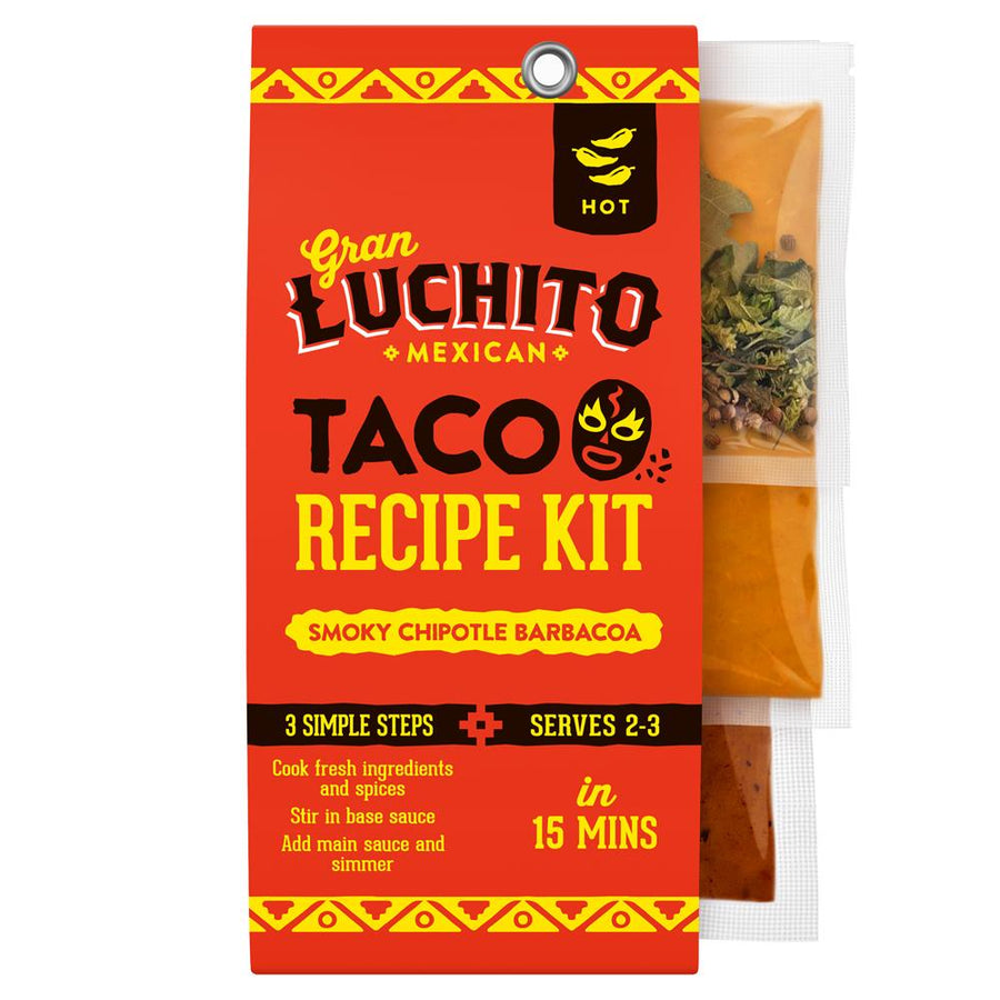 Gran Luchito 'Smoky Chipotle' Easy Barbacoa Taco Recipe Kit 300g