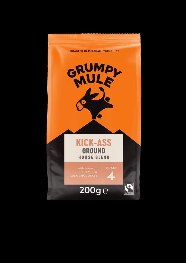 Grumpy Mule Kick Ass House Blend Roast & Ground 200g