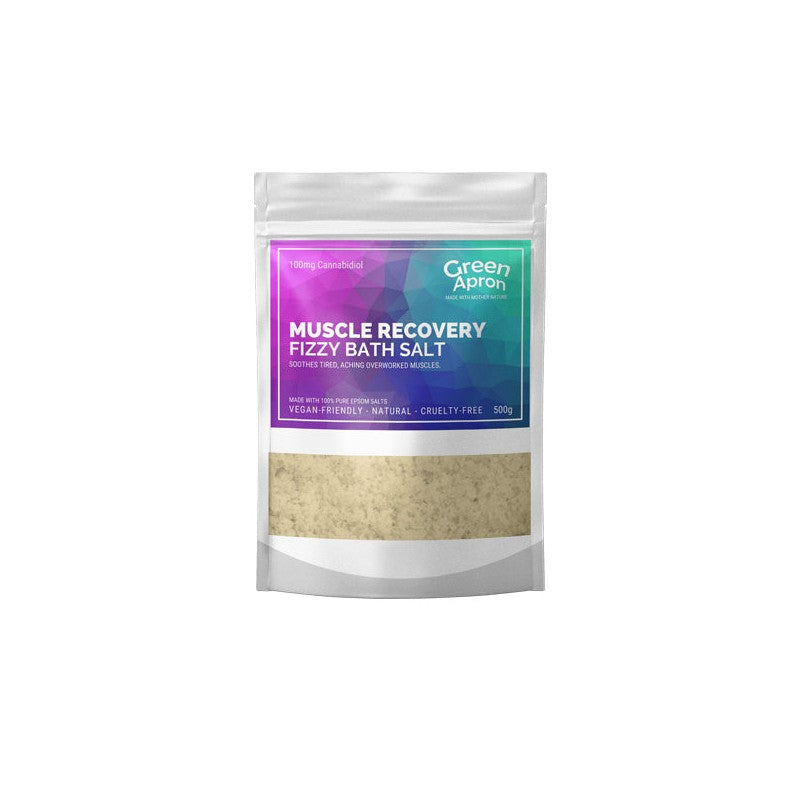 Green Apron 100mg CBD Muscle Recovery Bath Salts 500g