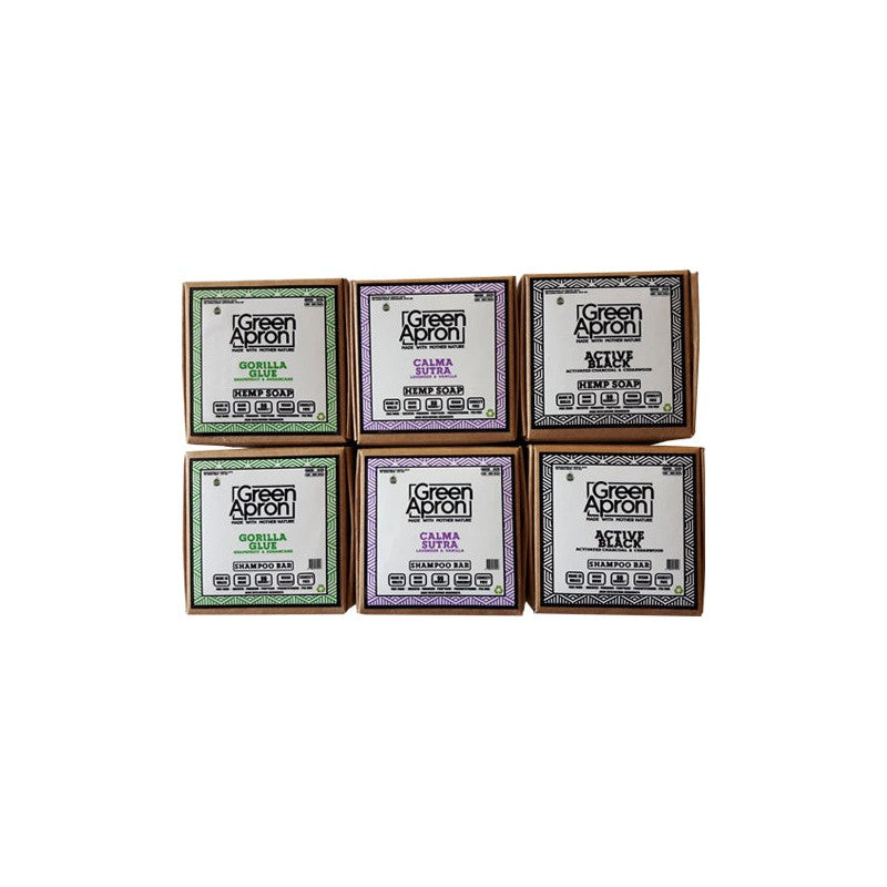 Green Apron 100mg CBD Soap & Shampoo - 6 Pack