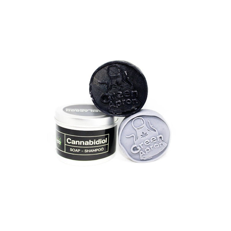 Green Apron 100mg CBD Soap - Shampoo Set 100g