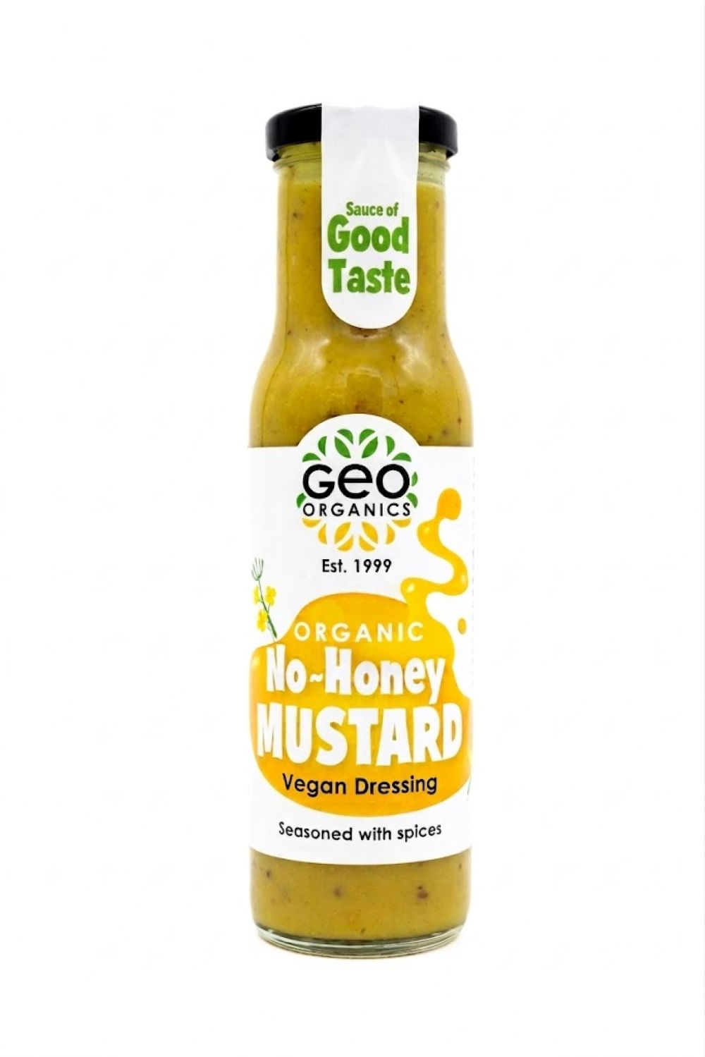 Geo Organics Organic No-Honey Mustard Vegan Dressing 250ml