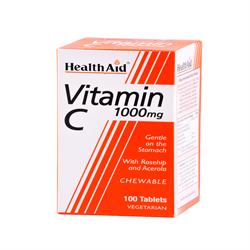 Vitamin C 1000mg - Chewable (Orange Flavour)   Tablets  100's