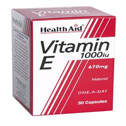 Vitamin E 1000iu Natural Capsules 30's