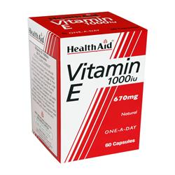 Vitamin E 1000iu Natural Capsules 60's
