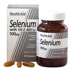 Selenium 100ug + Vitamin E 400iu - 30 Capsules