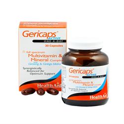 Gericaps Active (with Ginseng + Ginkgo Biloba) Capsules 30's
