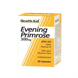Evening Primrose Oil 500mg + Vitamin E Capsules 30's