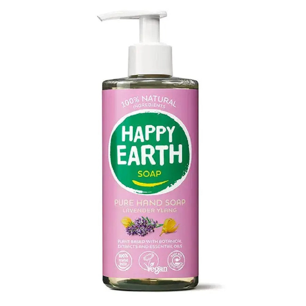 Happy Earth Natural Hand Soap Lavender Ylang 300ml