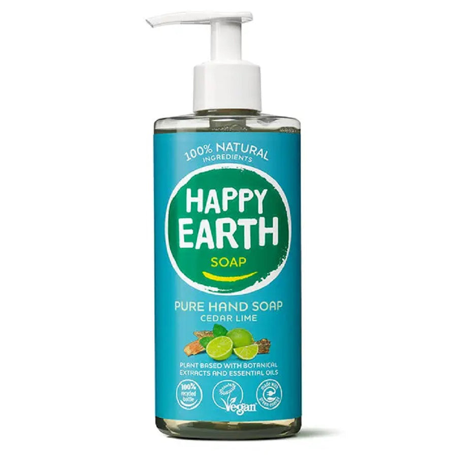Happy Earth Natural Hand Soap Cedar Lime 300ml