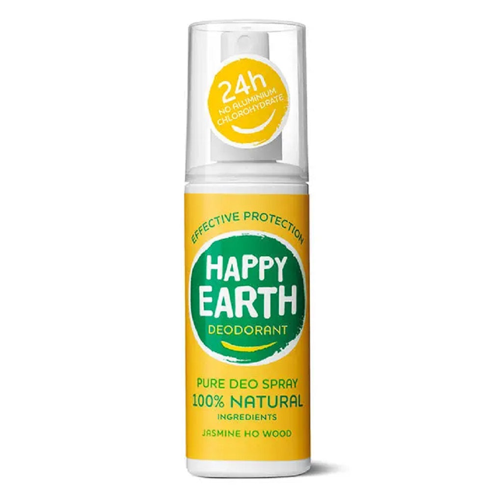 Happy Earth Natural Deodorant Spray Jasmine Ho Wood 100ml