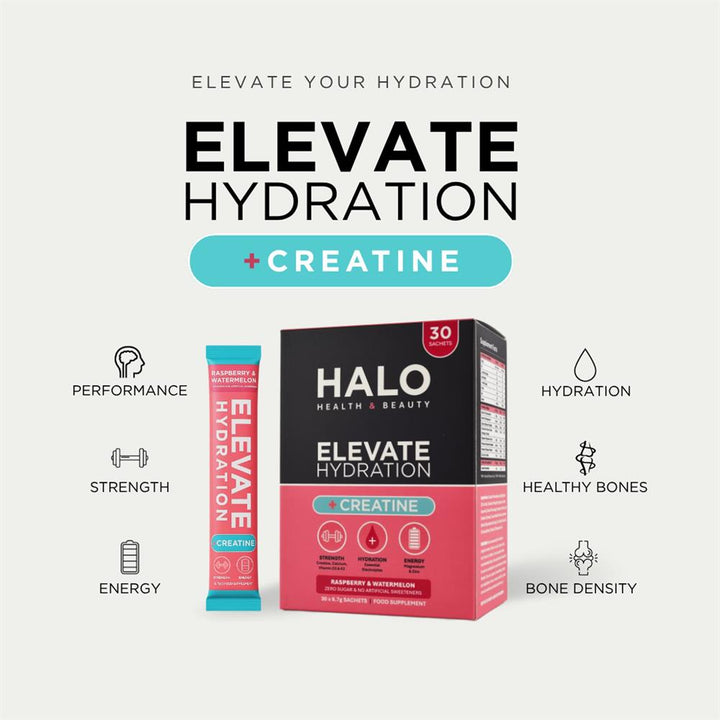 ELEVATE ELECTROLYTES + CREATINE Raspberry & Watermelon 30 Sachets