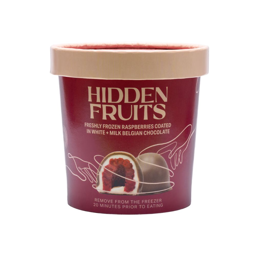 British Raspberries in White & Milk Belgian Chocolate 150g