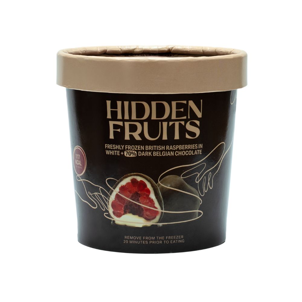 British Raspberries in White & 70% Dark Belgian Chocolate 150g