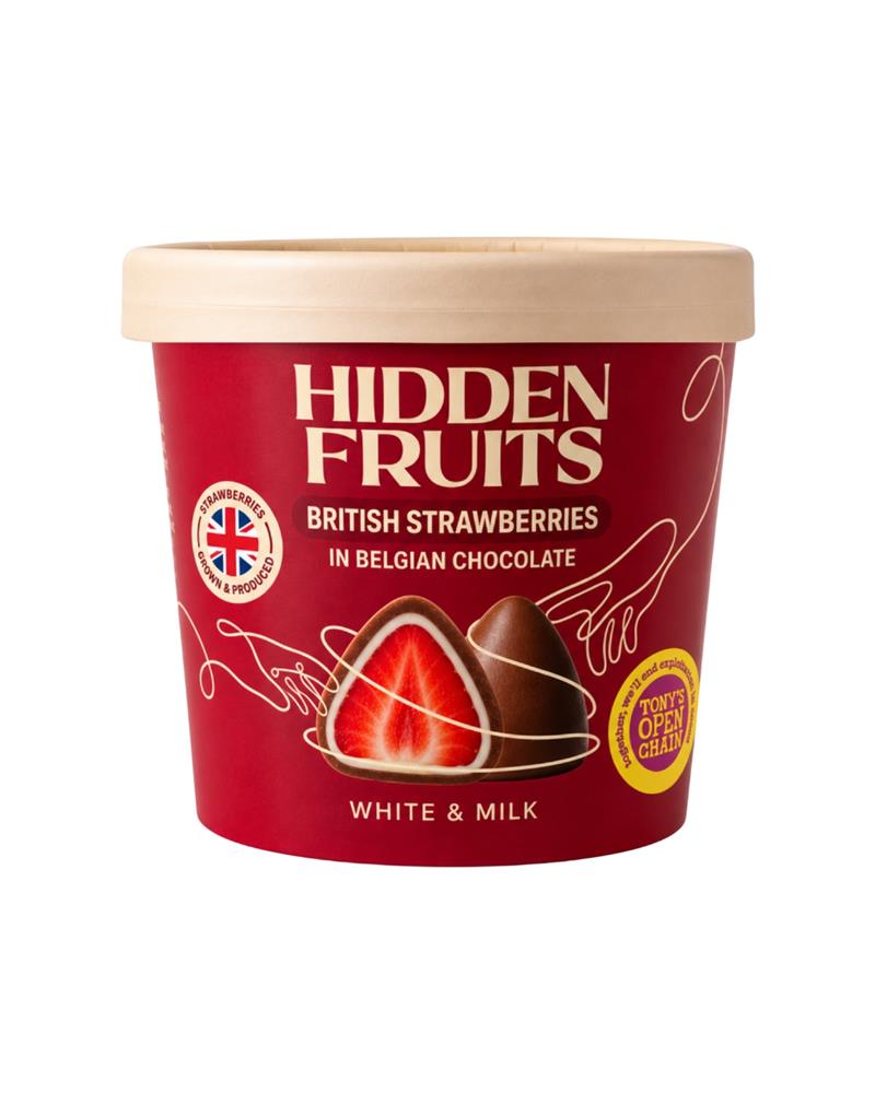 British Strawberries in White & Milk Belgian Chocolate 150g