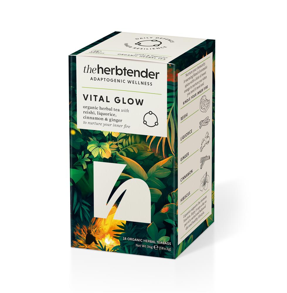 The Herbtender Organic Herbal Tea - Vital Glow 18bag