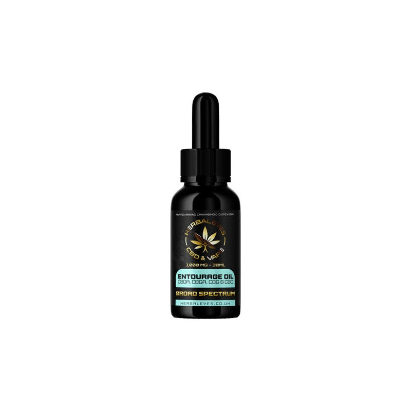 Herbaleyes 1000mg Major Spectrum CBDa CBGa CBG & CBD Entourage Oil - 30ml