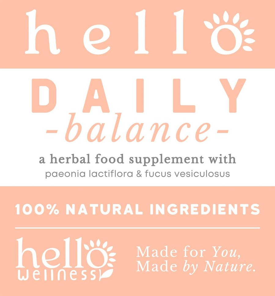 Hello Daily Balance - whole body wellbeing 400mg 30 caps