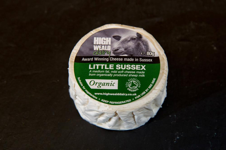 Organic Little Sussex Soft Sheep's Milk Cheese 80g