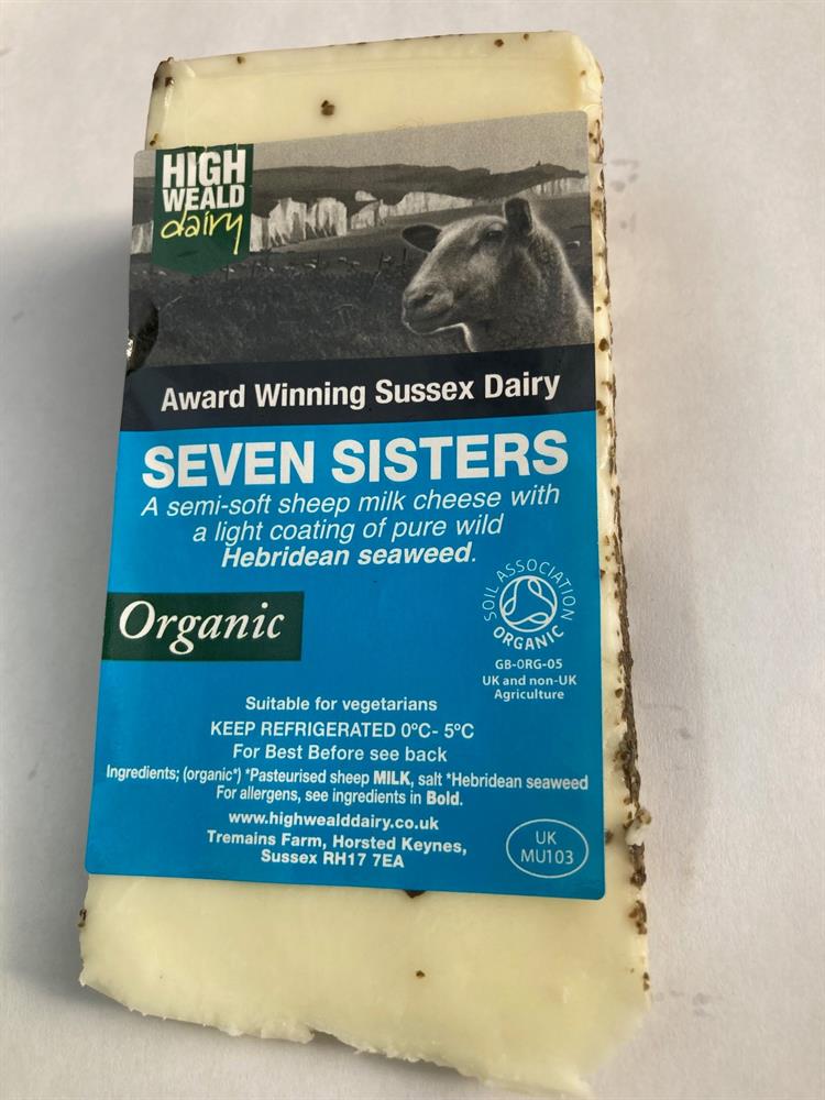 Organic Seven Sisters Sheep's Milk Cheese 125g