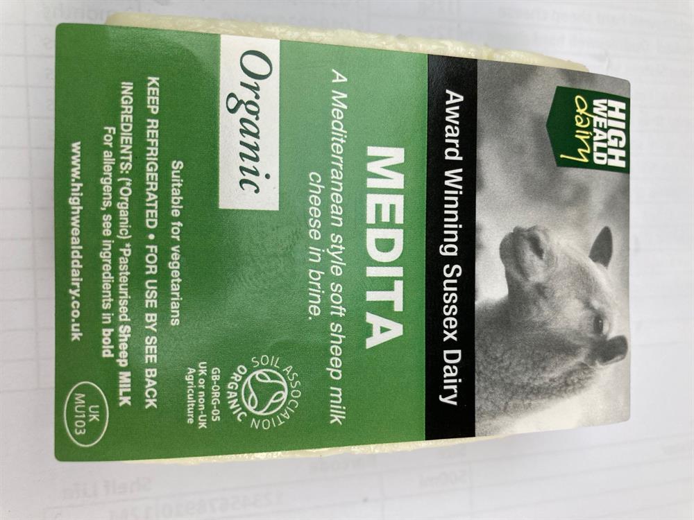 Medita (Feta style) Organic Sheep's Milk Cheese 125g