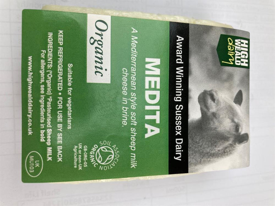 Medita (Feta style) Organic Sheep's Milk Cheese 125g