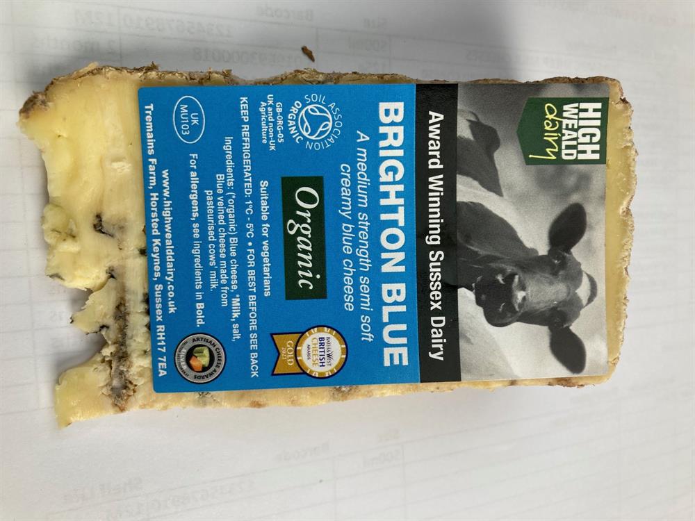 Organic Brighton Blue Cheese 150g