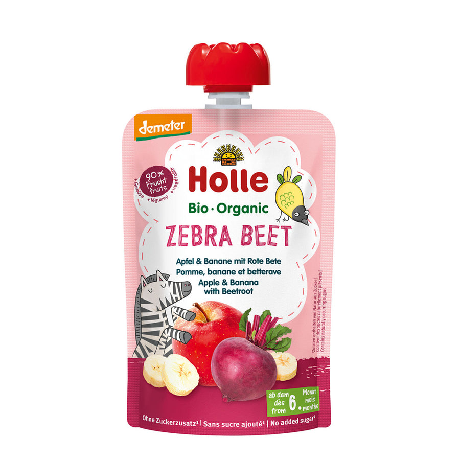 Holle Organic Baby Food Pouch - Zebra Beet 100g