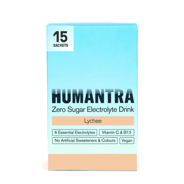 Humantra Lychee Electrolytes 1 box of 15 sachets - 60g