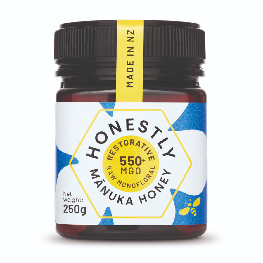 Honestly Manuka Premium Raw Manuka Honey 550+ MGO 250g