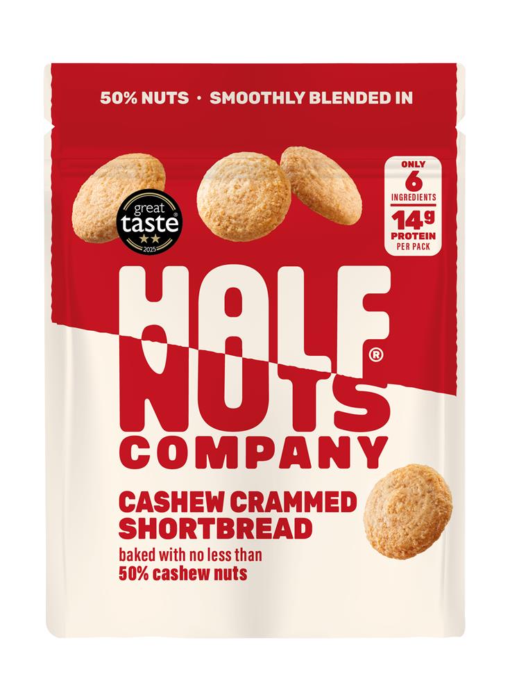 Half Nuts Company 50% Nuts Cashew Shortbread 100g