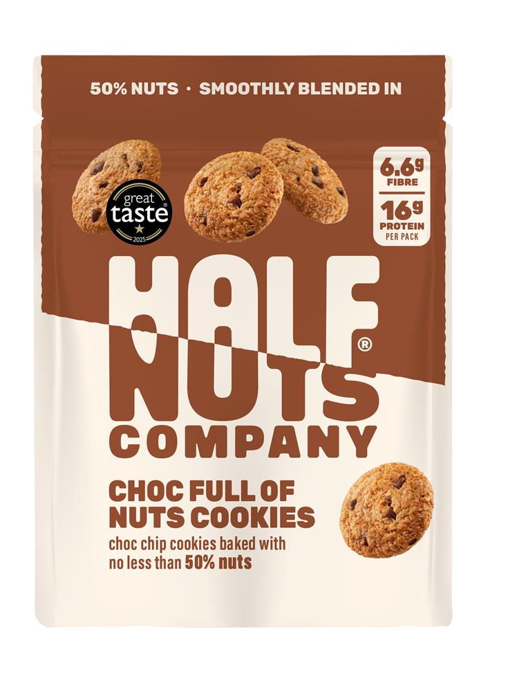 Half Nuts Company 50% Nuts Choc Chip Cookies 100g
