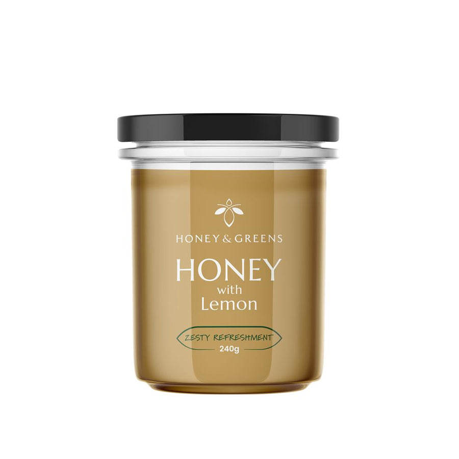Honey & Greens British Honey with Lemon 240g