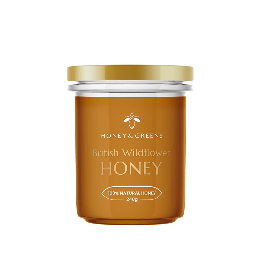 Honey & Greens British Wildflower Honey 240g