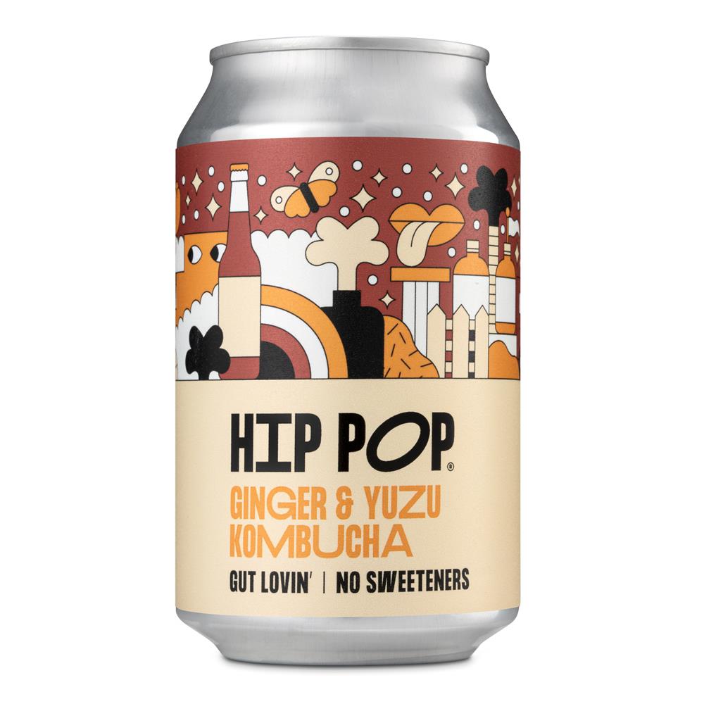 Hip Pop Kombucha Ginger & Yuzu 330 ml