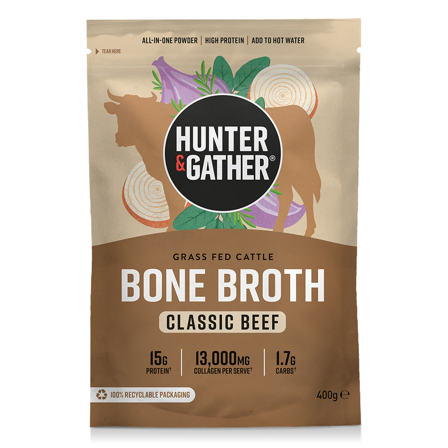 Hunter and Gather Bone Broth Classic Beef 400g