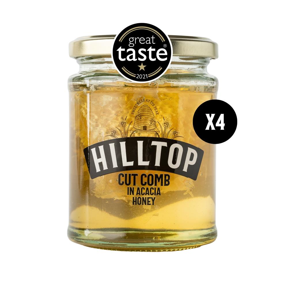 Hilltop Cut Comb In Acacia Honey 340g