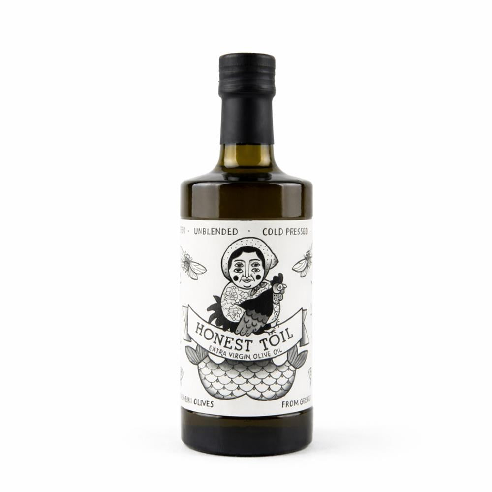 Honest Toil Unfiltered Cold Pressed Greek Extra Virgin Olive Oil 500ml
