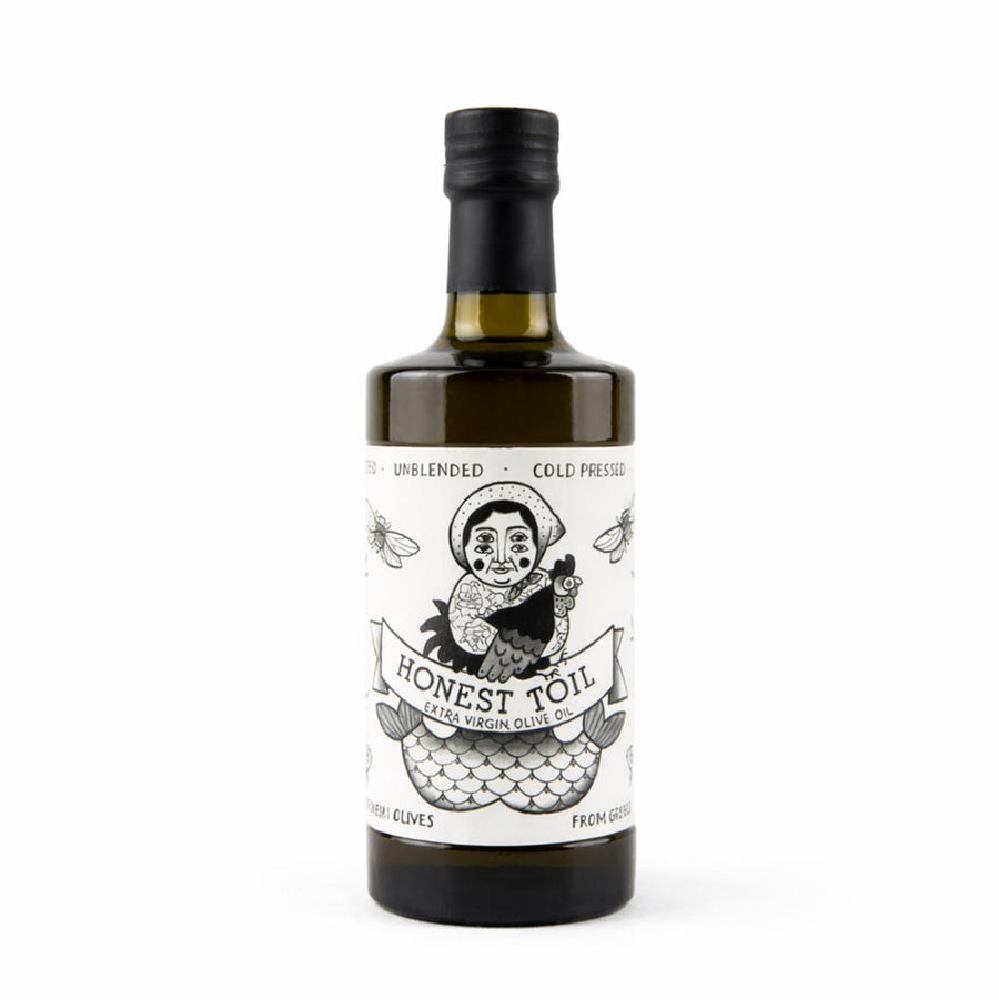 Honest Toil Unfiltered Cold Pressed Greek Extra Virgin Olive Oil 500ml