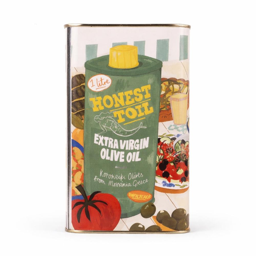 Honest Toil Unfiltered Cold Pressed Greek Extra Virgin Olive Oil 1L