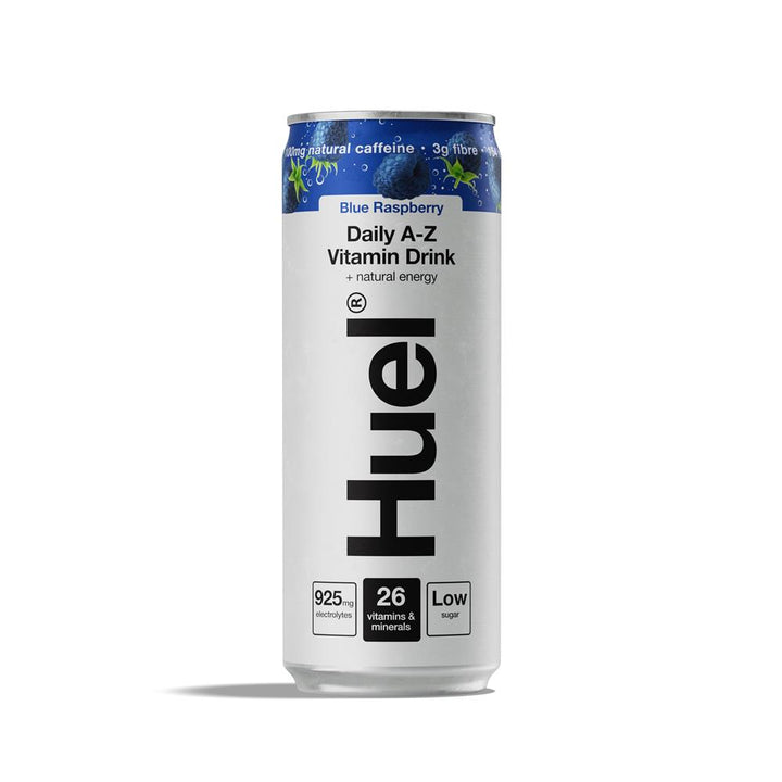 Huel Daily A-Z Blue Raspberry multi-vitamin drink