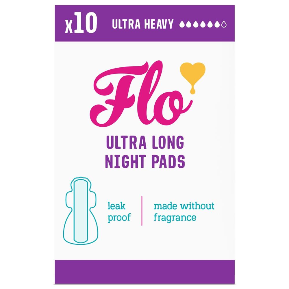 Flo Ultra Long Night Pads (10 Pads)
