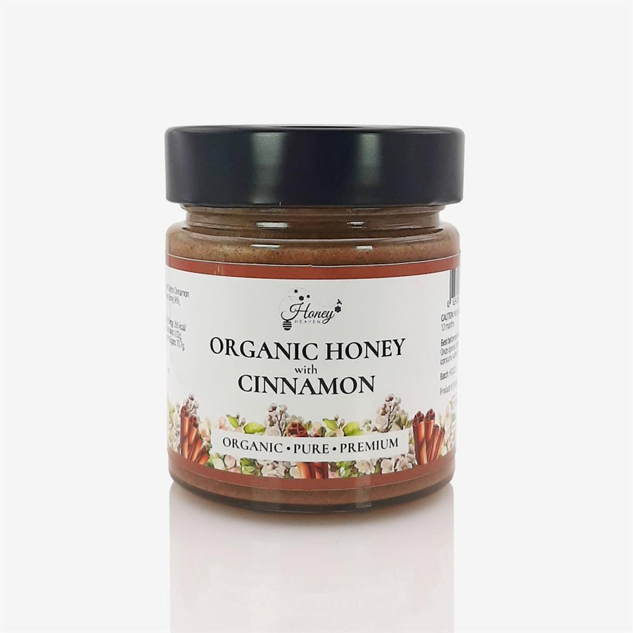 Honey Heaven Organic Honey with Cinnamon 300g