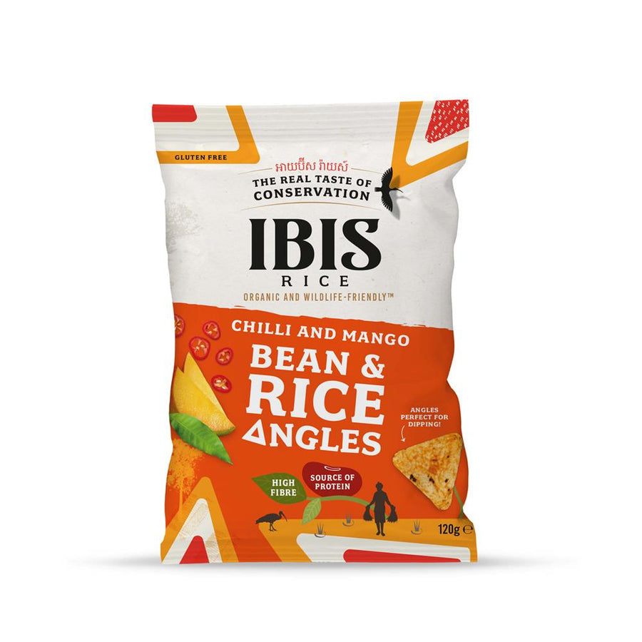 Organic Bean & Rice Angles Chilli & Mango 120g
