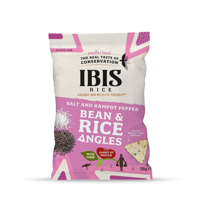 Organic Bean & Rice Angles Sea Salt & Kampot Pepper 120g
