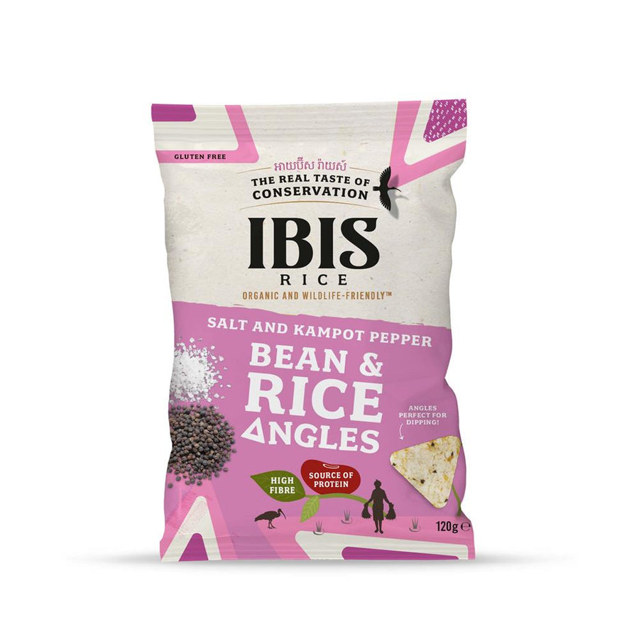 Organic Bean & Rice Angles Sea Salt & Kampot Pepper 120g