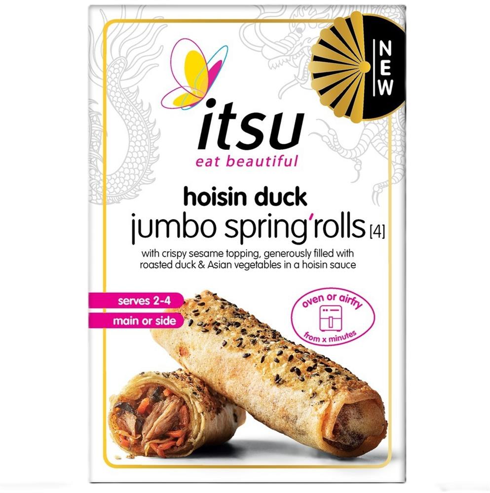 itsu 4 Hoisin Duck Jumbo Spring Rolls 300g