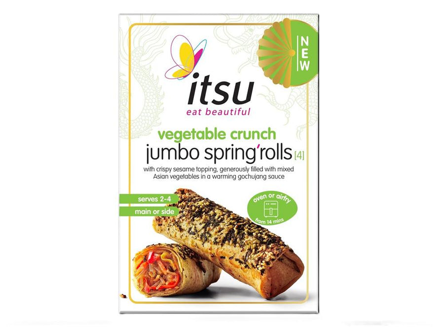 itsu 4 Vegetable Crunch Jumbo Spring Rolls 300g