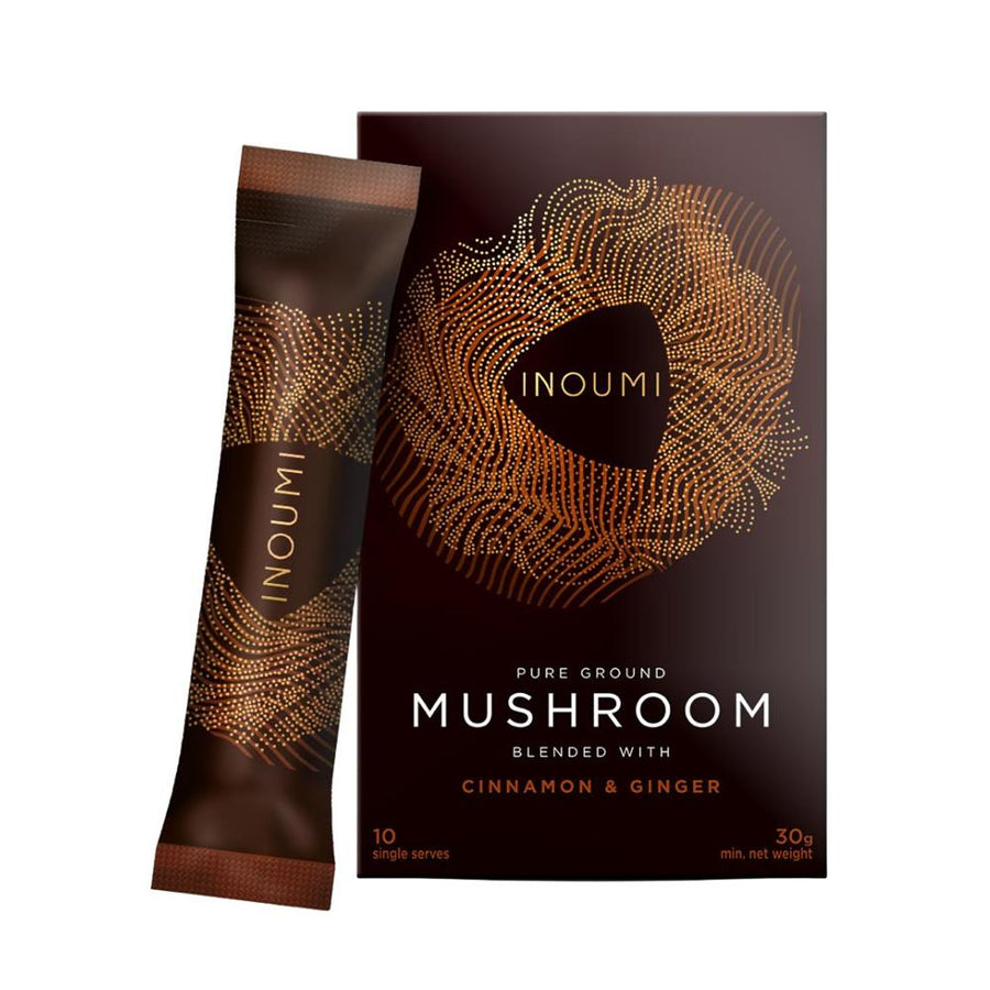 Mushroom cinnamon & ginger. 30 servings Caffeine free